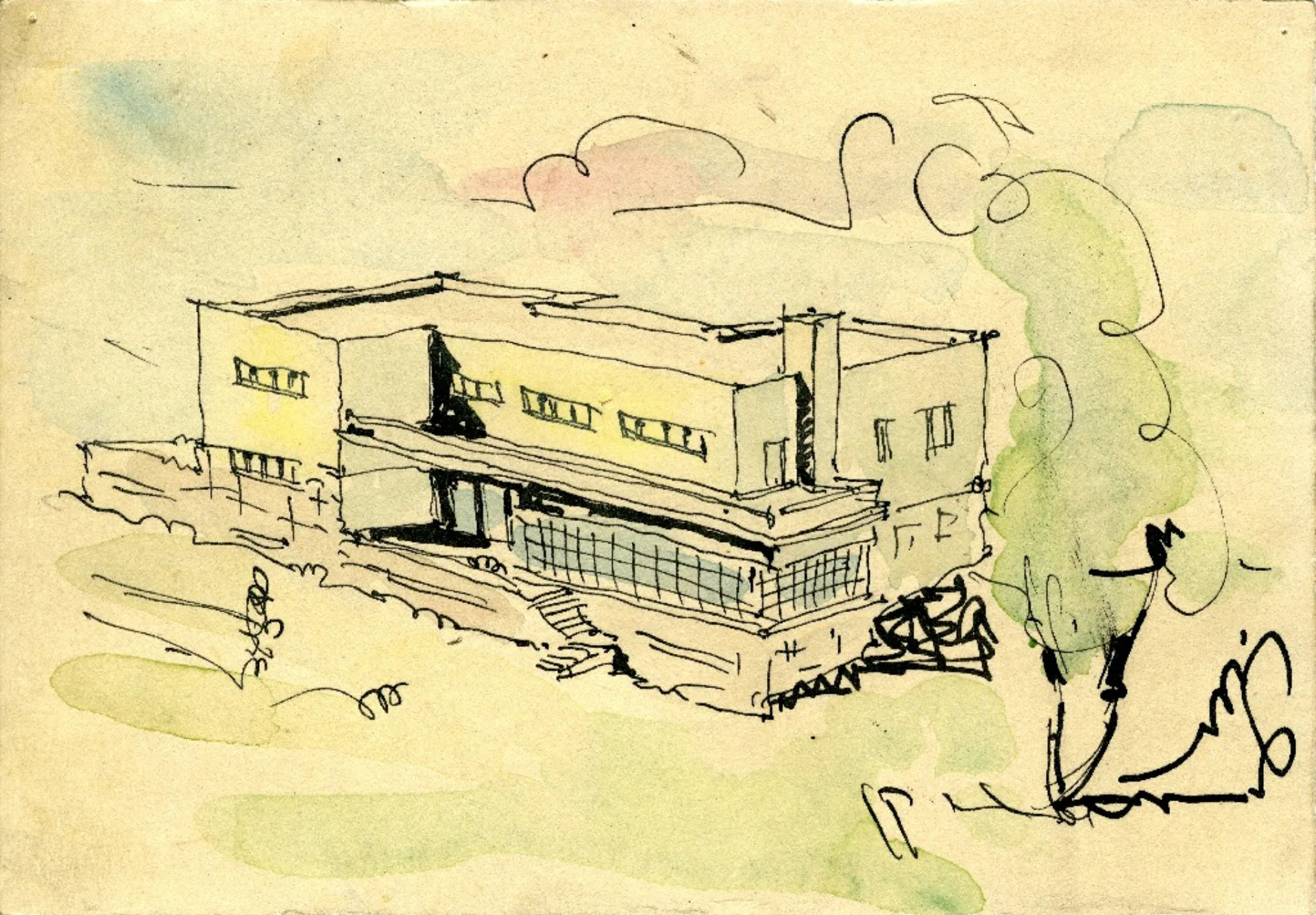 Интимен дневник на арх.Борис Чипан каде ги скицира првичните идеи